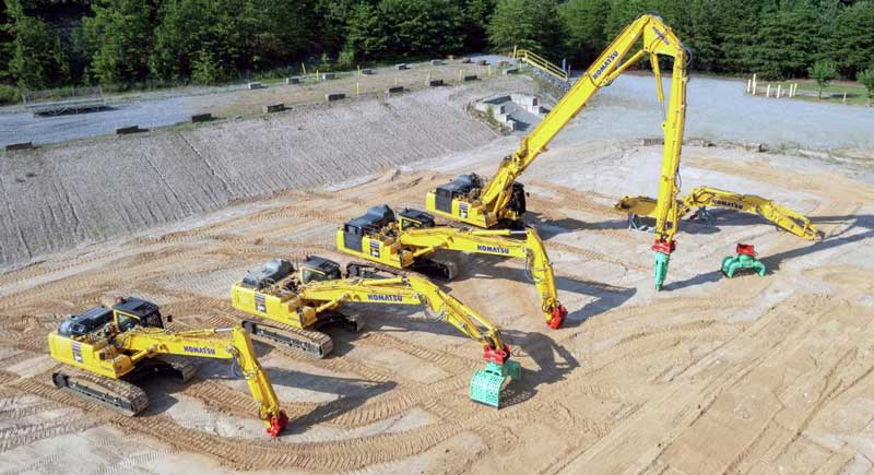 Komatsu Introduces Demolition Excavators to the USA