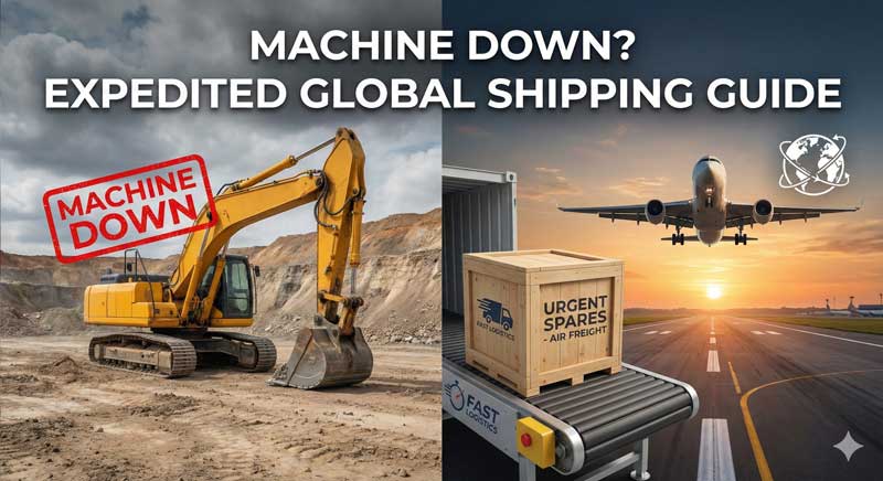 Machine Down? A Guide to Expedited International Shipping for Critical Heavy Machinery Spares