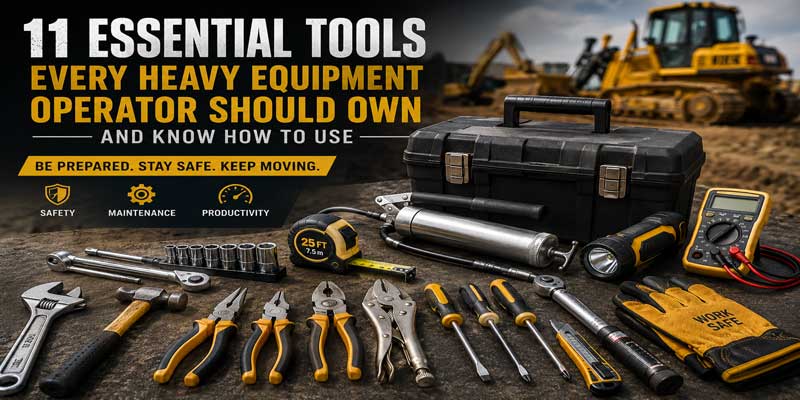 11 Essential Tools Every Heavy Equipment Operator Should Own and Know How to Use